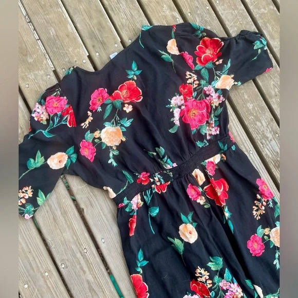 2/$30 💵 Old Navy Crepe Floral Midi Dress NWT - Picture 11 of 11